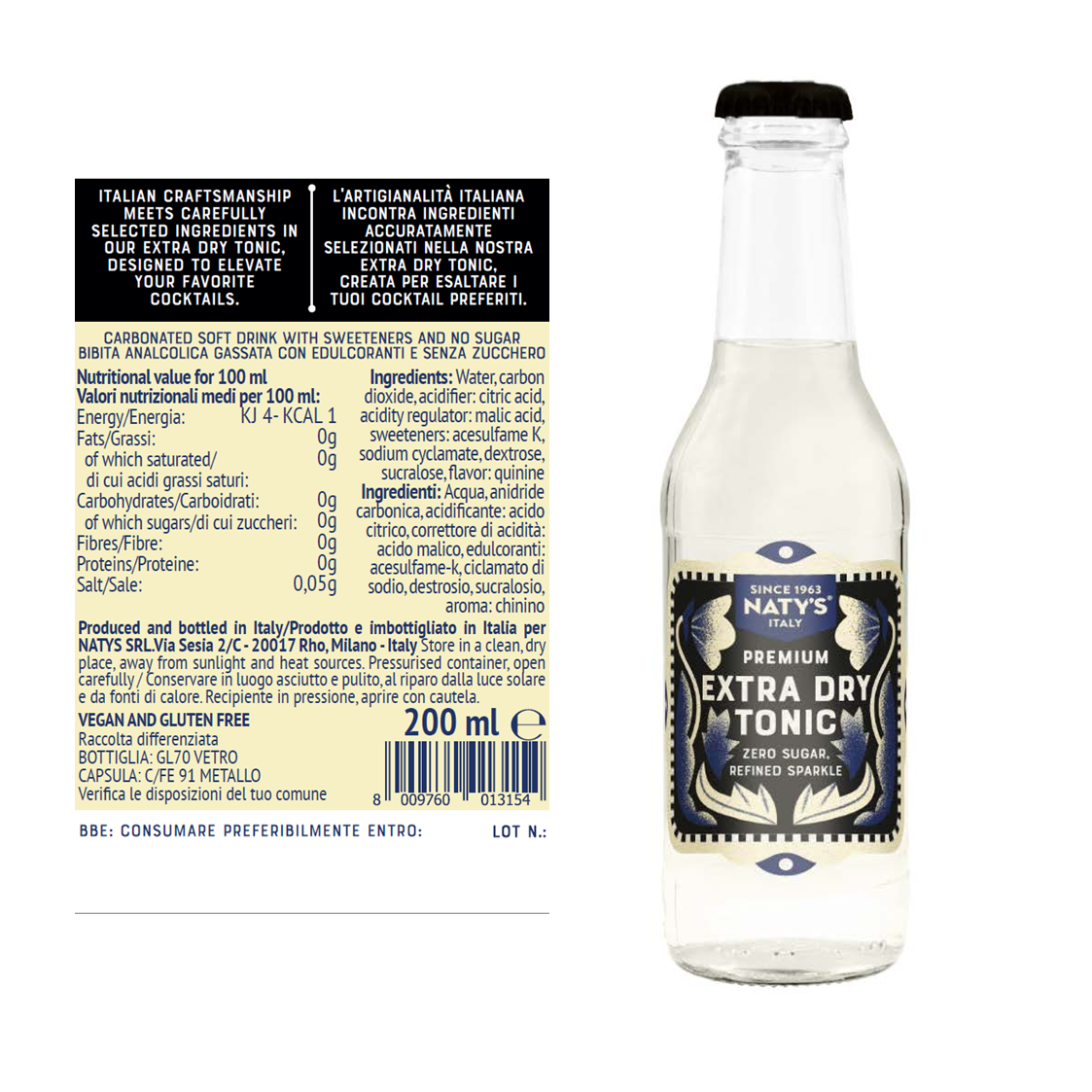 Extra Dry Tonic Water